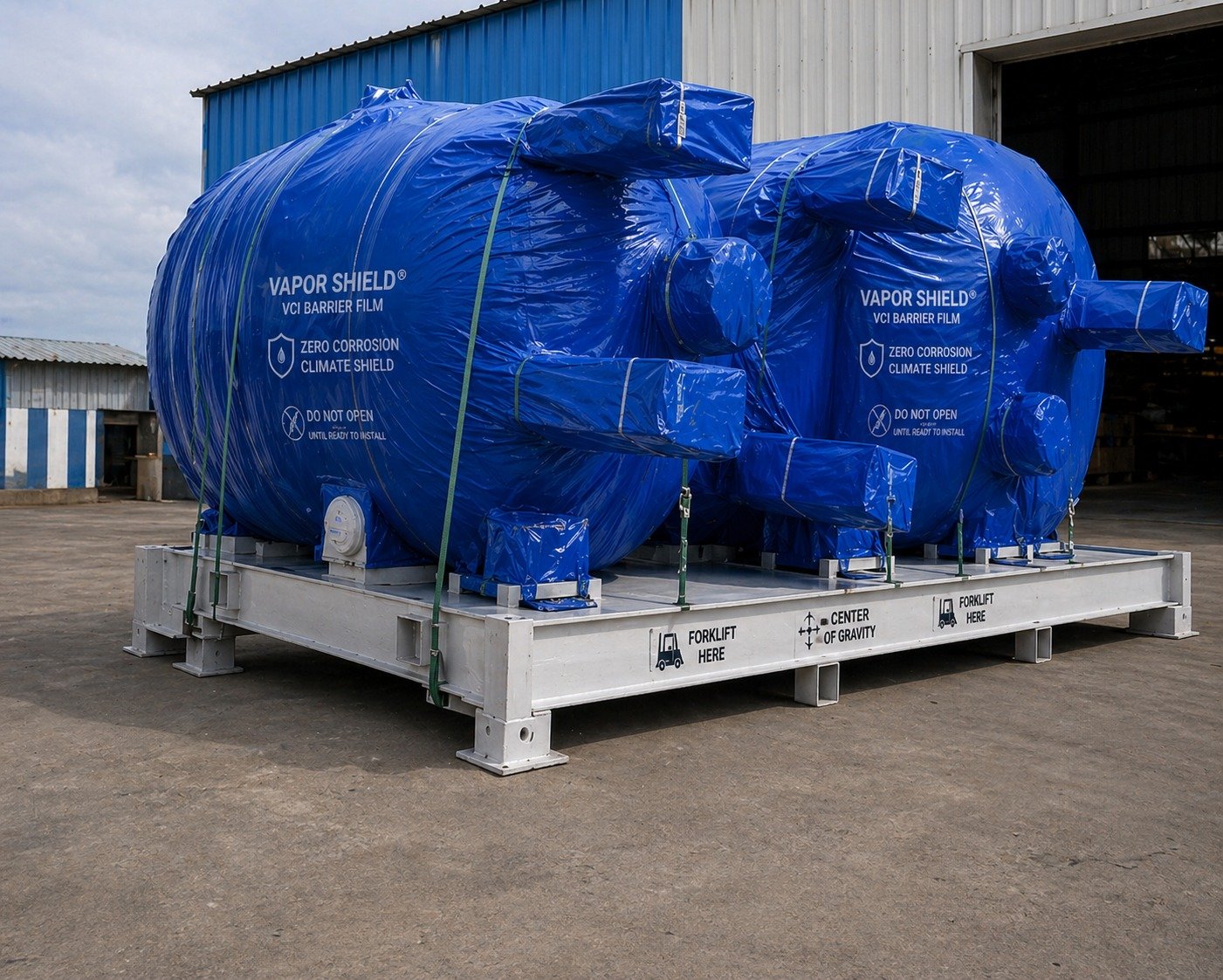 VCI corrosion protection for metal parts